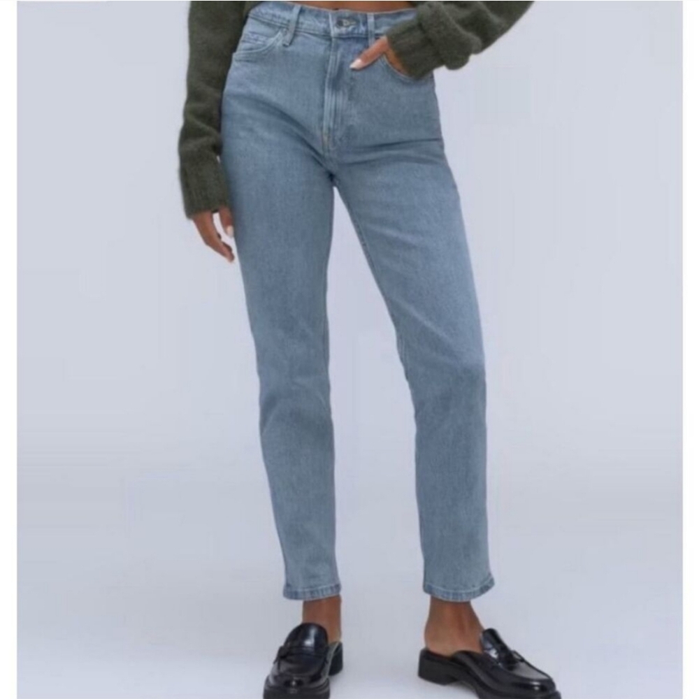 Everlane Straight Leg Jeans - Soft Blue